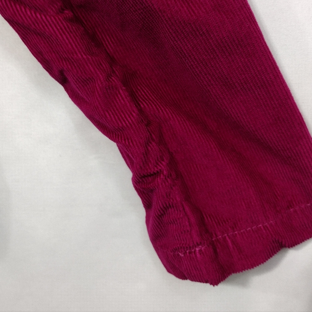 Gap Kids Corduroy Double Breasted Jacket Girls XL Burgundy Academia Preppy Y2K - Picture 3 of 9